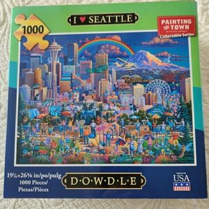 Dowdle I Love Seattle Painting The Town Collectible Series New Sealed 2018